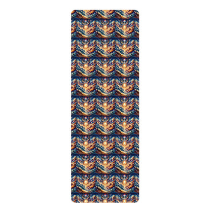 Global Canvas Yoga Mat: Superior Microfiber with Eclectic Artistic Design