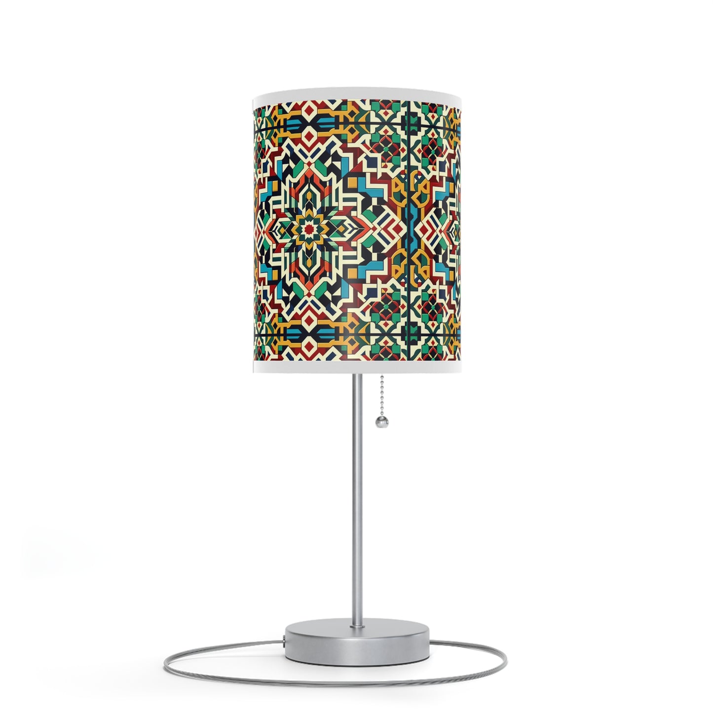 Marrakech Majesty Table Lamp with Moroccan Mosaic Pattern