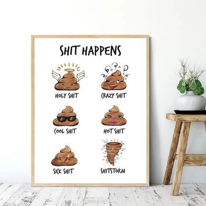 Funny Bathroom Rules Toilet Rules Wall Art Picture Canvas Painting Signed Poster Prints Modern Toilet Humour Bathroom Decor Gift