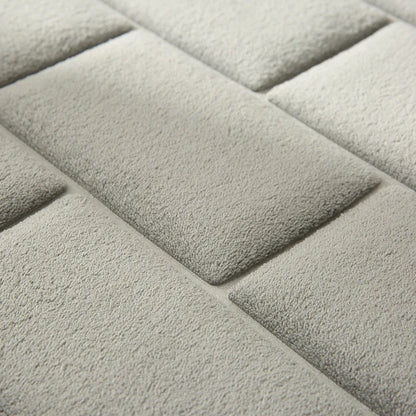 Embossed Bricks Pattern Bathroom Bath Mat Bathtub Floor Carpets Memory Foam Home Toilet Rugs Water Absorption Anti-slip Pad