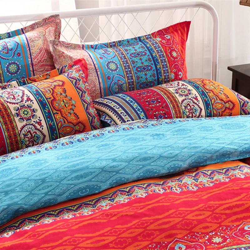 Bohemian 3D Duvet Cover Set - Vibrant Patterns for Boho Bliss