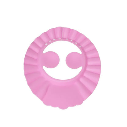 Bath shampoo cap ear protector child shower cap baby bath thickened protective cap safety soft top baby cap adjustable