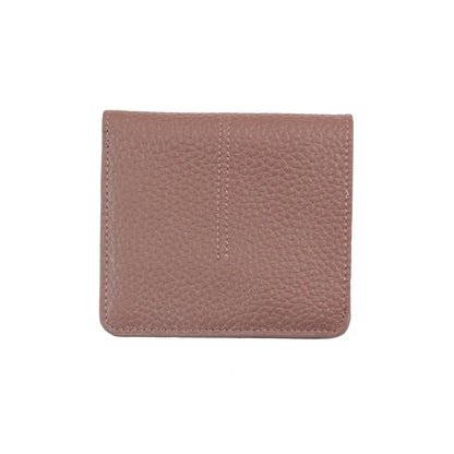 100% Genuine Cow Leather Slim Cardholder Smart Wallet Ladies Simple Cowhide Credit Card Holders Ultra Thin Wallet Women's Purse