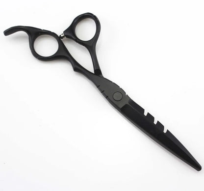 professional Japan 440c 5.5 & 6 inch red cutting + thinning hair scissors barber shears hairdressing scissors set Free shipping
