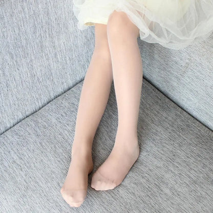 Ballet Stockings Transparent Pantyhose Candy Color white flesh for kids Toddler Summer New Children Girls Stockings Tights