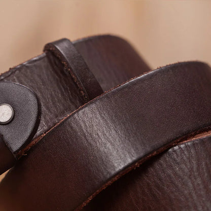 Men's belt leather belt men male genuine leather strap brown cow leather belt for men pin buckle vintage jeans cintos masculinos