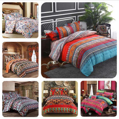 Bohemian 3D Duvet Cover Set - Vibrant Patterns for Boho Bliss