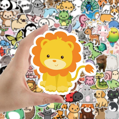 10/30/50/100PCS Mix Cute Anime Animal Stickers Car Motorcycle Travel Luggage Phone Guitar Laptop Cartoon Sticker Decal Kid Toys