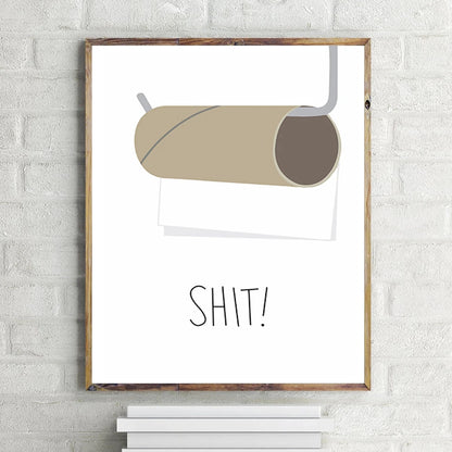 Funny Bathroom Rules Toilet Rules Wall Art Picture Canvas Painting Signed Poster Prints Modern Toilet Humour Bathroom Decor Gift