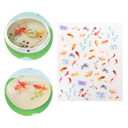 3D Goldfish Clear Film Resin DIY Fillers Water-Like Painting Jewelry Making Tool