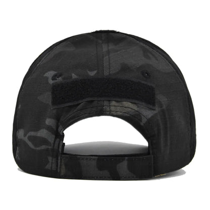 Men Women Skull Print Snapback Cap Outdoors Tactical Camouflage Mesh Baseball Caps Male Summer Sport Hiking Trucker Sunshade Hat
