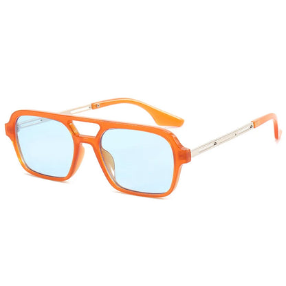 Chic Vintage Hollow Leopard Square Sunglasses - Fashionable UV400 Protection for Trendsetters