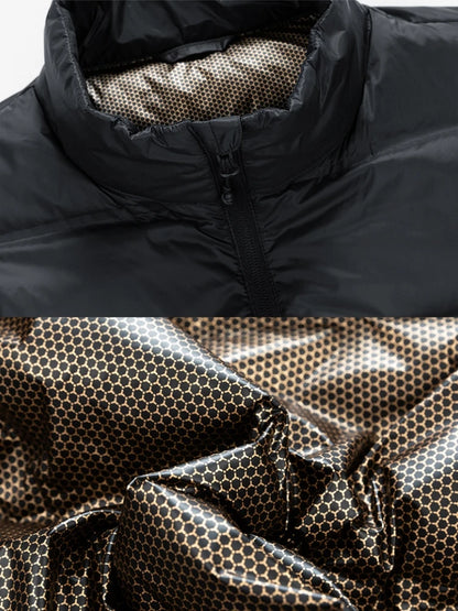 Winter Men's Puffer Jacket Business Casual Stand Collar Windbreaker Coat White Duck Down Padded Warm m Down Jackets Big Size 8XL