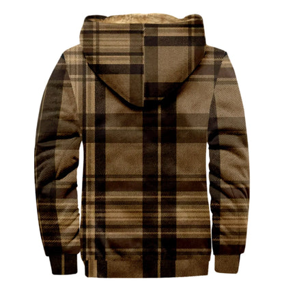 Men's and women's thick wool hooded double-layer jackets, striped printed street zippers for winter autumn keeping warm outdoors