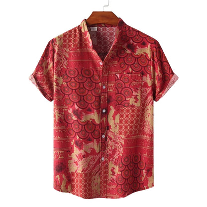 Summer Shirt Men's Shirts T-shirts Man Free Shipping Fashion Clothing Blouses Luxury Social Hawaiian Cotton High Quality Polo