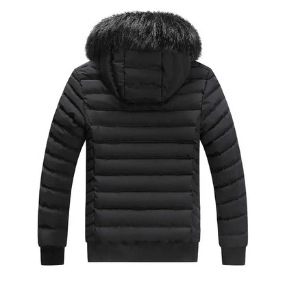 Parka Winter New Men High Quality Push Thickened Gathering Heat Keeping Warm Windproof Hooded Cotton Jackets Detachable Hat Male