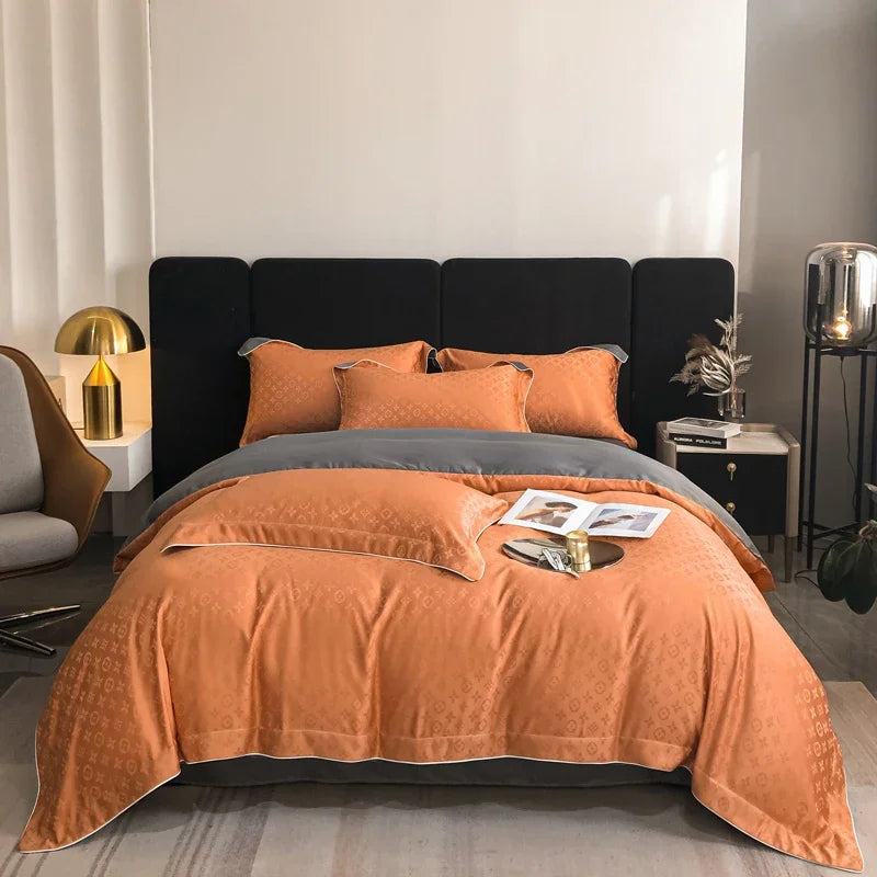 Summer Ice Silk 4-Piece Bedding Set - Luxurious Comfort for Restful Nights