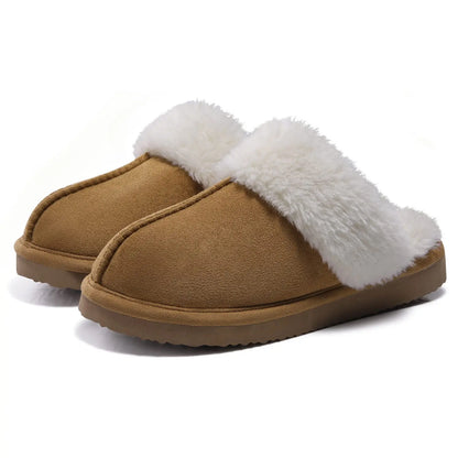 Unique Exclusive Comwarm Fluffy Fur Slippers for Women Winter Warm Hom