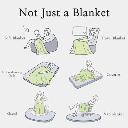 YanYangTian Plaid Warm Cartoon Thickened Nap Air Conditioning Blanket Double woolen blanket Bedspread on the bed Sofa Cover