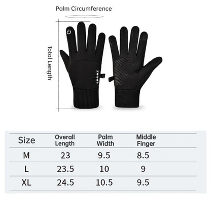 Winter Warm Gloves Waterproof Men's Gloves Anti Slip Cycling Phone Touchscreen Non-slip Warm Outdoor Sports Ski Women Gloves