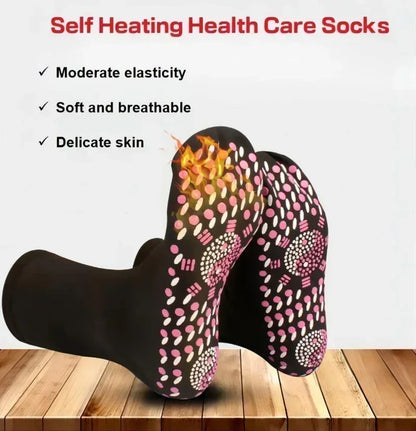Warming Tourmaline Self-Heating Magnetic Massage Therapy Socks for Women Slimming Health Winter Wear Thermal Health Care Sock