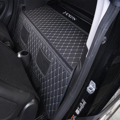 2015-2019 Car Trunk Mat For Mercedes Smart 453 fortwo Interior Leather Protection Pad Decoration Car Logo Styling Accessories