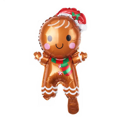 2024 Christmas Balloons Santa Claus Gingerbread Man Xmas Tree Balloons Merry Christmas Holiday Decoration Aluminum Film Balloon