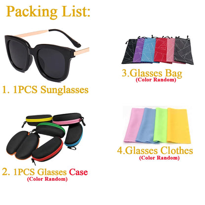 Sunglasses Women Men Unisex Luxury Brand Oversize Retro 2024 Travel Drive Brand Designer Vintage Sun Glasses Male Lady 5 Colors