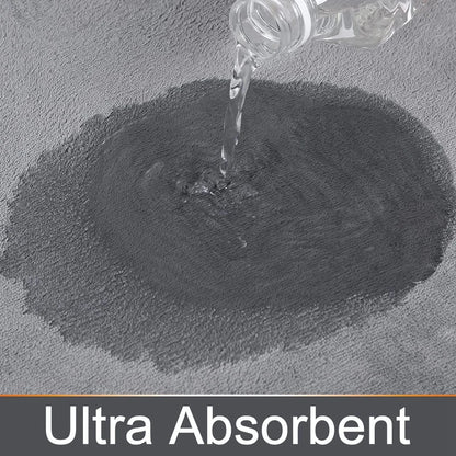 Homaxy Super Absorbent Memory Foam Carpet Non-Slip Bathroom Toilet Bath Mat Soft Living Room Bedroom Shower Decorative Floor Rug