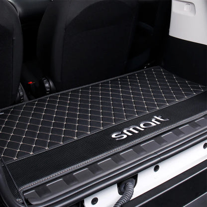 2015-2019 Car Trunk Mat For Mercedes Smart 453 fortwo Interior Leather Protection Pad Decoration Car Logo Styling Accessories