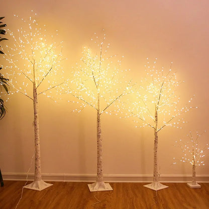 Christmas Decoration LED Birch Tree Bedroom Light for Landscape Luminous Decoration New Year DIY Home Decor Christmas Tree Gift