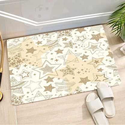 Lovely Cat Bath Kitchen Entrance Door Mat Crystal Velvet Carpet Doormat Colorful Indoor Floor Mats Anti-Slip Rug Home Decor