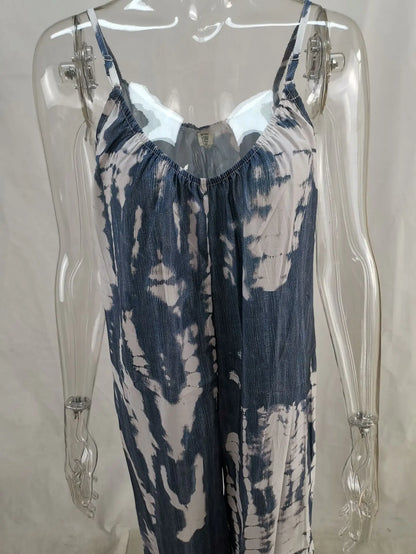 Women's jumpsuit 2023 new women's clothing wholesale Russian European and American suspender sexy wide leg pants