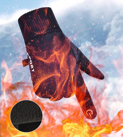 Winter Warm Gloves Waterproof Men's Gloves Anti Slip Cycling Phone Touchscreen Non-slip Warm Outdoor Sports Ski Women Gloves