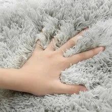 Mat Plush Carpet Floor Non Slip Rug Round Bedroom Decoration Mat Tie Dye Print Anti-Skid Rug Multi-color Soft Fluffy Floor Mat