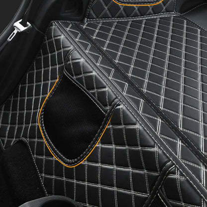 2015-2019 Car Trunk Mat For Mercedes Smart 453 fortwo Interior Leather Protection Pad Decoration Car Logo Styling Accessories