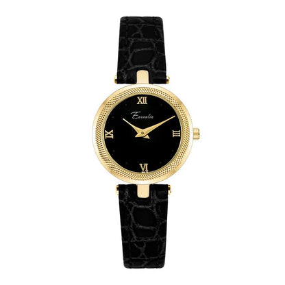 Woman Watch Light Luxury Quartz Watches for Women Gifts Waterproof Round Dial Roman Scale Leather Band woman’s Wristwatch Clock