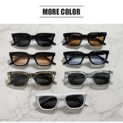 GM Square Gradient Sunglasses Women Men Square Rivet Glasses Vintage Brand Design Female Shades Trending Eyewear Eyeglasses