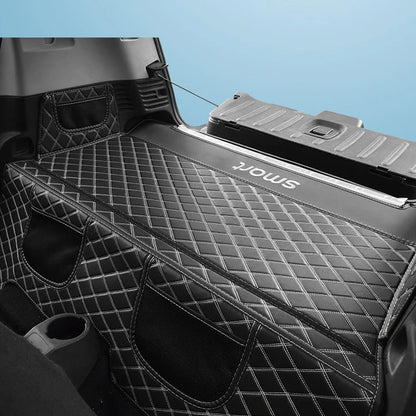 2015-2019 Car Trunk Mat For Mercedes Smart 453 fortwo Interior Leather Protection Pad Decoration Car Logo Styling Accessories