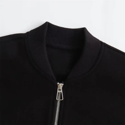 UNIZERA 2023 Autumn/Winter New Women's Wear New Fashion Casual Loose Versatile Stand up Collar Soft Jacket Coat