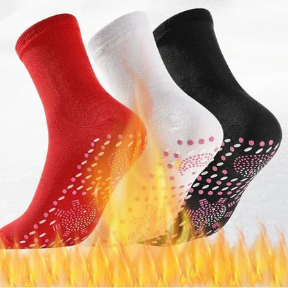 Warming Tourmaline Self-Heating Magnetic Massage Therapy Socks for Women Slimming Health Winter Wear Thermal Health Care Sock