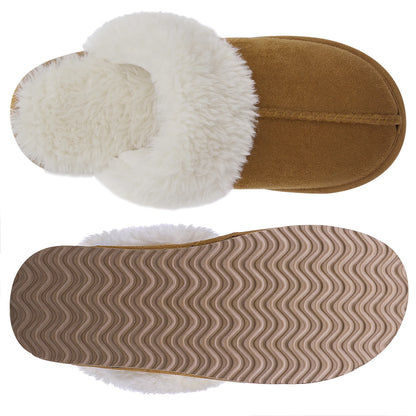 Unique Exclusive Comwarm Fluffy Fur Slippers for Women Winter Warm Hom