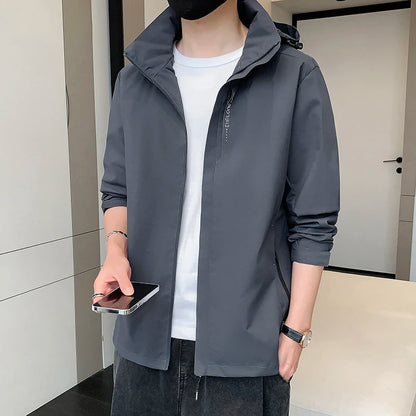 Outdoor Climbing Hiking Waterproof Jacket Women 2024 Autumn Sports Hooded Coat Trekking Mountain Windbreaker Jackets Raincoat