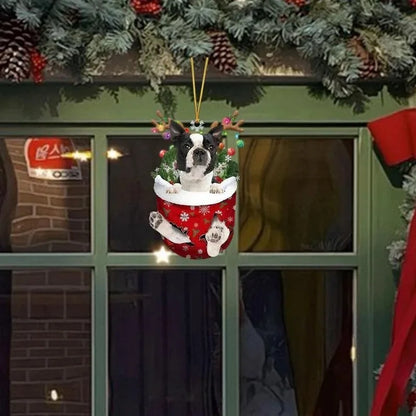 Cute Dog Christmas Tree Hanging Ornaments Dachshund Dog Shaped Pendants For Home Christmas Decorations Xmas 2024 New Year Gifts