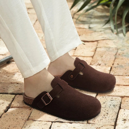 Unique Exclusive Comwarm Cork Footbed Clogs For Women Men Fashion Leat