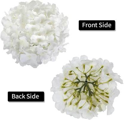 Silk Hydrangea Flowers 54 Petals Artificial Hydrangeas with Stem for Flower Arrangement Table Decor Wedding Home Decoration