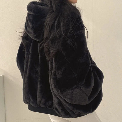 2024 Autumn Thicken Parkas Women Casual Hooded Jacket Winter Comfortable Double-Layer Korean Style Simple Solid Warm Cute Coats