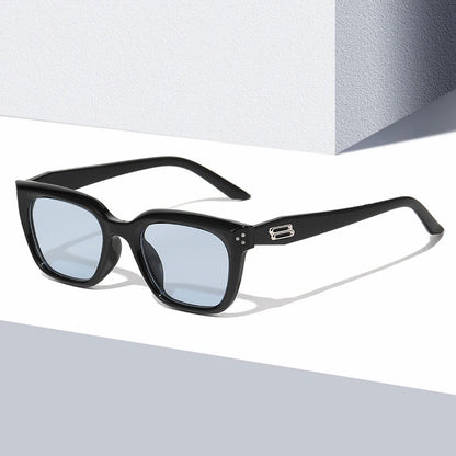 GM Square Gradient Sunglasses Women Men Square Rivet Glasses Vintage Brand Design Female Shades Trending Eyewear Eyeglasses
