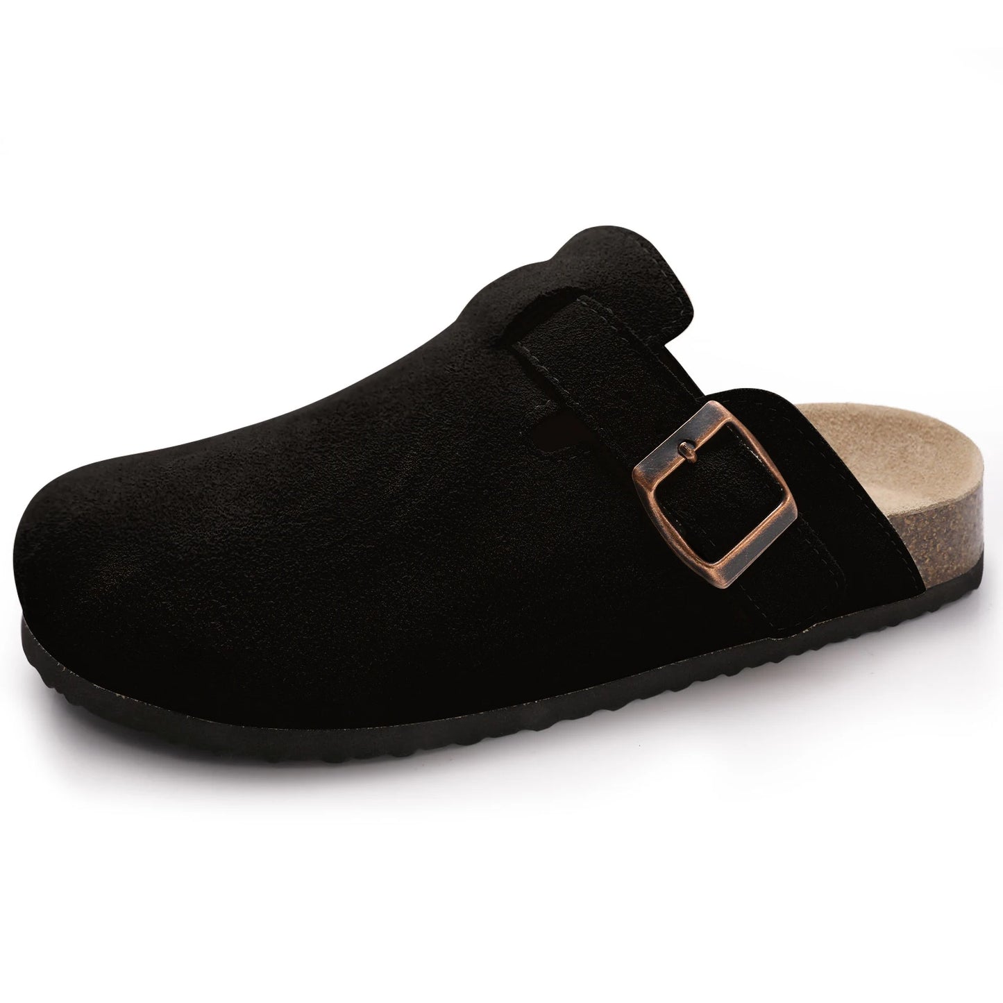 Unique Exclusive Comwarm Cork Footbed Clogs For Women Men Fashion Leat