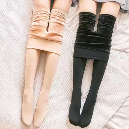 1/2pcs Winter Warm Thick Fleece Pantyhose Women Ladies Thermal Elastic Velvet Tights Stretchy High Waist Leggings Stockings